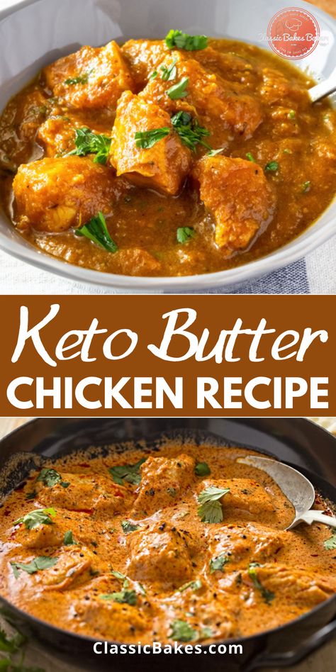 Healthy Clean Keto Recipes, Keto Butter Chicken Recipe, Low Carb Butter Chicken, Keto Peanut Butter Chicken, Keto Chicken Recipes For Dinner, Keto Oven Recipes, Keto Dinners Chicken, Keto Chicken Cutlets, Rotisserie Chicken Recipes Keto