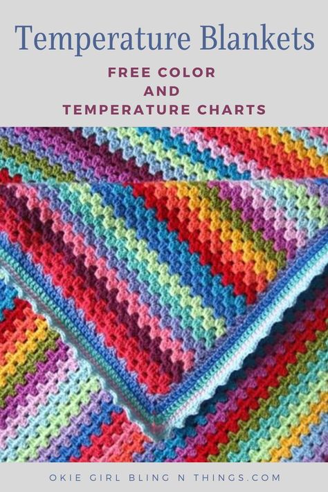 Temperature Blanket Crochet Warm Climate, Texas Temperature Blanket, Crochet A Temperature Blanket, How To Make A Temperature Blanket Crochet, C2c Temperature Blanket Crochet, Tempature Blanket Crochet Pattern Free, Colors For Temperature Blanket, Temperature Blanket Chart Celsius, Temperature Blanket Crochet Color Palette