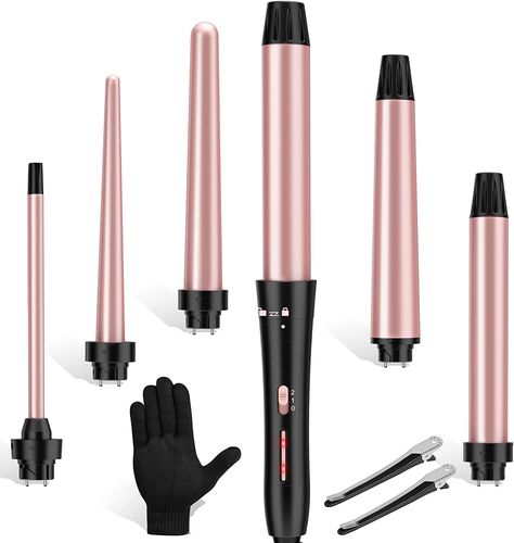 Soft Beach Waves, Wand Curling Iron, Voluminous Waves, Curling Wand Set, Wand Hairstyles, Curling Hair With Wand, Heat Resistant Gloves, Curling Wand, Hair Iron