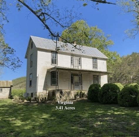 Circa 1900 Virginia Fixer Upper Farmhouse With 3.41 Acres, Views Under $130K 1900 Farmhouse, Virginia Farmhouse, Fixer Upper Farmhouse, Warm Springs, Mini Farm, Mountain Views, Fixer Upper, National Forest, Mountain View