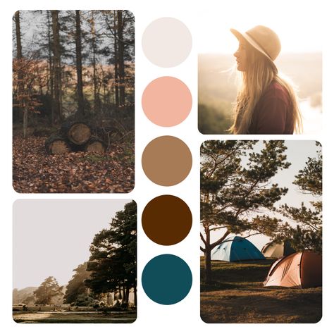 I love this fun outdoorsy-themed color palette for the passionate female entrepreneur. Get this mood board and others in my FREE Branding Starter Guide. #colorpalette #brandingcolors #femaleentrepenuers #outdoor #Moodboard #brandindpiration #websitedesign #brandinginspo #modernbranding #brandinginspiration #brandvision #shaman #spiritualwebsite #spirituality #magic #mystical #boho #bohodesign Outdoor Mood Board, Adventure Mood Board, Mountain Mood Board, Western Mood Board, Adventure Color Palette, Forest Mood Board, Seeker Archetype, Outdoorsy Branding, Female Explorer