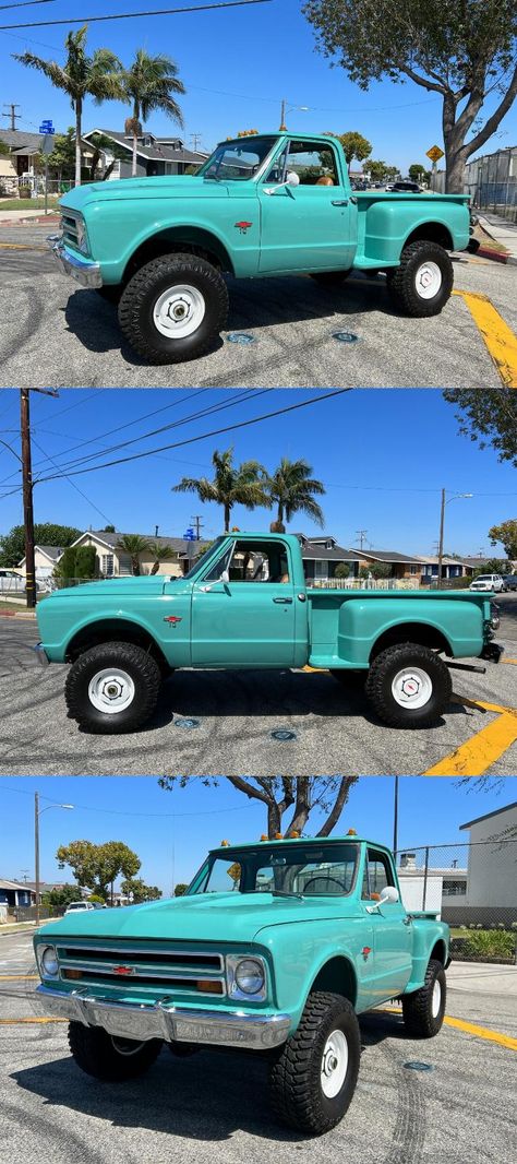 1967 Chevrolet K10 Stepside custom [completely restored] Old Square Body Chevy, Custom Trucks For Sale, Custom Mercedes Benz, 1969 Chevy Chevelle, Chevy Trucks For Sale, Custom Mercedes, Chevy K10, Chevy Stepside, Chevy 4x4