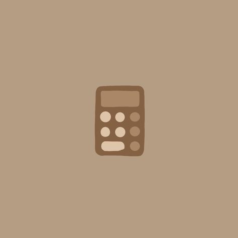 Brown Icons Calculator, Neutral App Icons Aesthetic Brown, Beige Calculator Icon, Brown Calculator Icon, Cute Calculator Icon, Calculator App Icon Aesthetic, Calculator Icon Aesthetic, App Icon Calculator, Math Icon