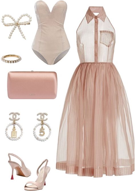 style the shoes Outfit | ShopLook Cute Outfits Polyvore, Chanel Pearl Earrings, Breakfast Outfit, Dreamy Wardrobe, Brunch Outfits, Outfit Ideas Polyvore, Outfit Polyvore, Corset Outfit, Velvet Bodysuit