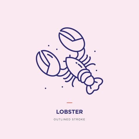 Lobster Outline Tattoo, Tiny Lobster Tattoo, Lobster Tattoo Small Couple, Simple Lobster Tattoo, Lobster Drawing Simple, Lobster Tattoo Couple, Lobster Outline, Lobster Tattoo Small, Lobster Doodle