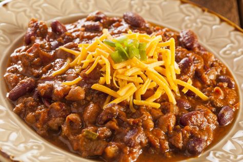 Easy Stove Top Chili Recipe Dinner Recipe With Ground Beef, Blue Ribbon Chili, Breakfast Sausage Seasoning, Salsa Chili, Salsa Ranchera, Chili Recipe Stovetop, Stovetop Chili, Chili Dinner, Recipe With Ground Beef