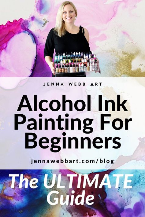 Alcohol Ink Techniques, Ink Tutorial, Diy Alcohol, Alcohol Ink Glass, Ink Techniques, Alcohol Ink Crafts, Ink Crafts, Sell Art Online, Painting For Beginners