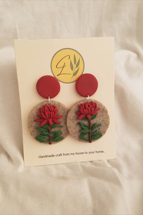 Handmade Clay Jewelry, Clay Jewellery, Jewellery Handmade, Handmade Clay, Ceramic Clay, Polymer Clay Jewelry, Clay Jewelry, Polymer Clay Earrings, Clay Earrings