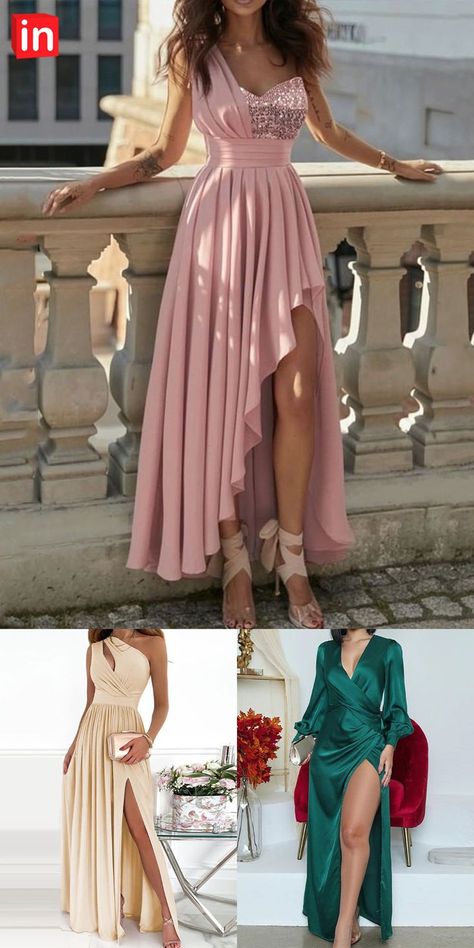 Women's Corset Dress A Line Dress Maxi long Dress Pink Sleeveless Pure Color Sequins Ruched Cold Shoulder Spring Summer One Shoulder Elegant Modern Party 2022 Dress Patterns Elegant, Dress Pattern Gown, Modern Gown Design, Gown Patterns For Women, Floral Dress Designs Patterns, A Line Dress Pattern Women, Corset Outfit Elegant, Asymmetrical Prom Dress, Casual Gowns