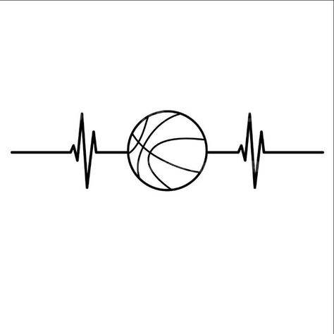 Basketball Ideas Tattoo, Cool Basketball Drawings, Ball Tattoo Basketball, Ball Is Life Tattoo, Basketball Drawing Ideas, Basketball Ball Drawing, Drawing Ideas Basketball, Basketball Art Draw, Small Basketball Tattoos