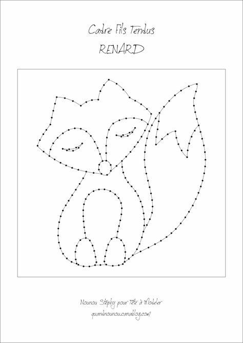 Quand Nounou bricole pour Tête à Modeler... - Quand Nounou... Nail String Art Template, String Art Template, فن الرسم بالمسامير, Printable String Art Patterns, Nail String, String Art Templates, Idee Babyshower, Pola Manik, String Wall Art