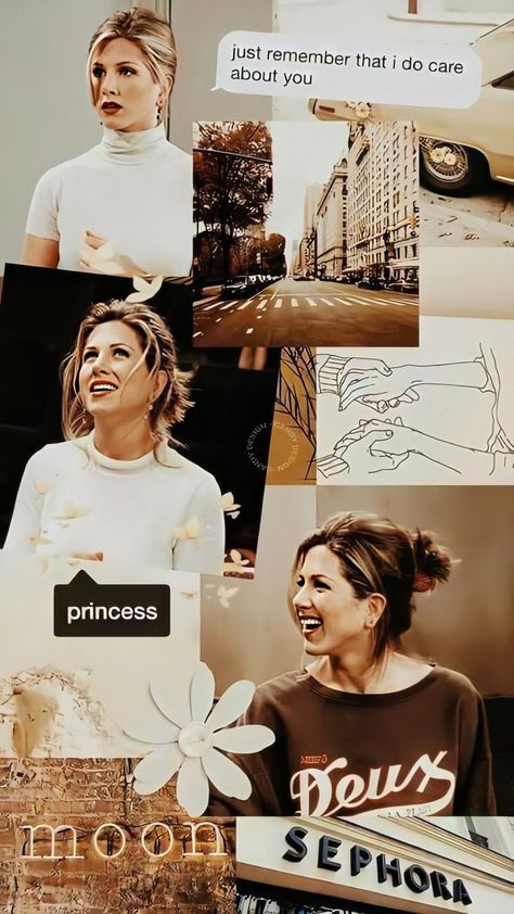 Rachel green friends wallpaper aesthetic #friends #tvserie #papeldeparede Chandler Friends, Jenifer Aniston, Jen Aniston, Green Characters, Friends Poster, Friends Cast, Ross Geller, Friends Tv Series, Friends Moments