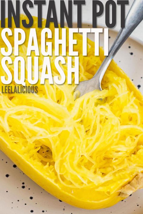 This easy Instant Pot spaghetti squash recipe involves steaming a whole spaghetti squash in an Instant Pot pressure cooker until tender. The cooked squash strands or noodles are perfect for dousing in your favourite pasta sauce, pesto, or peanut sauce. Making Spaghetti Squash, Easy Instant Pot Spaghetti, Cooked Squash, Keto Supper, Instant Pot Spaghetti Squash, White Wine Pasta Sauce, Instant Pot Spaghetti, Spaghetti Squash Recipe, Easy Marinara Sauce