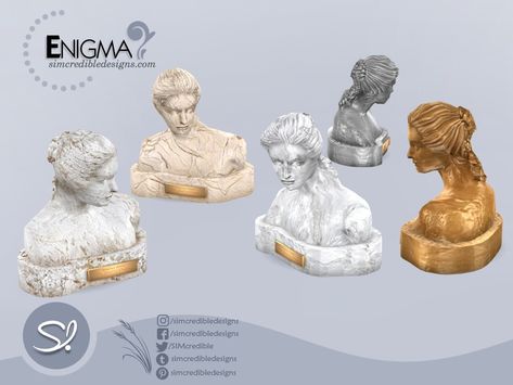 The Sims Resource - Enigma Bust Sims 4 Cc Furniture, Sims 4 Mods Clothes, Sims 1, Sims 4 Build, Sims Community, Electronic Art, Sims 4 Cc, Sims 4 Custom Content, Maxis Match