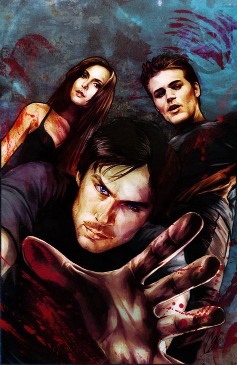 12 x 19 Copic Marker/Digital media 2014 cover art for TVD; Loyal Dogs for DC comics. My interior art can be seen in the preview, here gattadonna.deviantart.com/jour… Vampire Series, Vampire Diaries Poster, Vampier Diaries, Vampire Diaries Quotes, Video Love, Vampire Diaries Wallpaper, Vampire Diaries Damon, Vampire Diaries Funny, Vampire Art