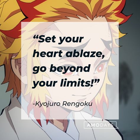 Motivational Wallpapers Hd, Inspirational Quotes Hd, Rengoku Pfp, Quotes From People, Anime Motivational Quotes, Set Your Heart Ablaze, Demon Slayer Rengoku, Animals Jokes, Quote Picture