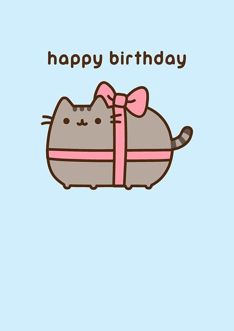 ~ Birthday Card ~    This excellent card is NEW - will be dispatched in a board backed envelope for protection. All text is in ENGLISH.   Officially licenced Pusheen Blank Card Dimensions: 170 x 120 mm Cello wrapped with envelope Cat Birthday Card Ideas, Pusheen Happy Birthday, Hello Kitty Banner, Birthday Kawaii, Kitty Banner, Cat Happy Birthday, Pusheen Birthday, Pusheen The Cat, Pusheen Cute