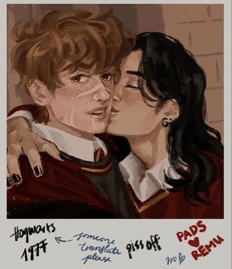 Remus And Sirius, Marauders Fan Art, Film Anime, Harry Potter Ships, Harry Potter Headcannons, All The Young Dudes, Harry Potter Marauders, Pinturas Disney, Marauders Era