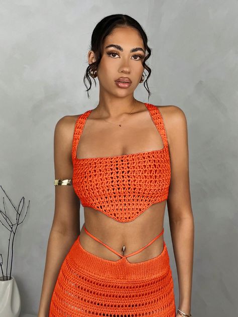 Festival Outfits Beach, Knitted Top Outfit, Tops Outfit, 30 Birthday, Top Music, Knitted Tops, Top Summer, Women Outfits, Swimsuit Cover