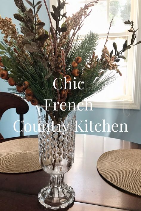 chic french country kitchen Blue Paint Kitchen, Country Kitchen Makeover, French Paint Colors, French Blue Kitchen, Blue Kitchen Paint, French Blue Paint, French Country Color Palette, Blue Kitchen Walls, Best Blue Paint Colors