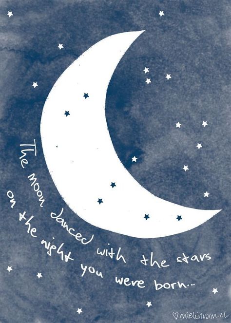 Happy Birthday Blue, October Sky, Moon Quotes, Moon Nursery, Star Illustration, Hawaiian Art, 12 November, Pink Quotes, Good Night Moon