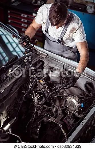 Car Mechanic Aesthetic, Mechanics Photography, Mechanics Service Truck, Mechanics Aesthetic, Mechanical Workshop, Nike Shoes Air Force, Future Jobs, Truck Engine, Cars Movie