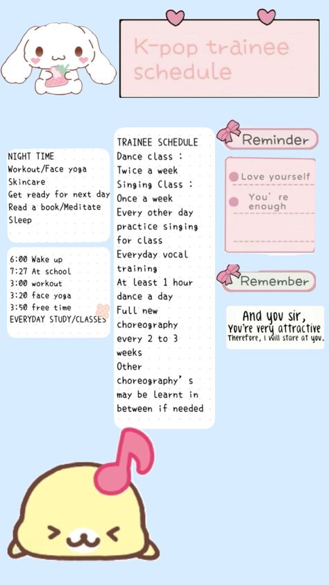 #kpop#traniee#schedule Idol Schedule, Kpop Idol Schedule, Kpop Schedule, Yoga Dance, Face Yoga, Dance Class, Free Time, Night Time, Kpop Idol