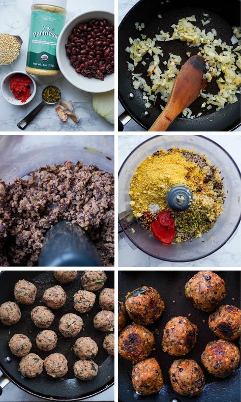 Quinoa And Black Bean Meatballs | Country Life Natural Foods Black Beans Meatballs, Black Bean Balls, Quinoa And Black Bean Recipes, Black Bean Falafel, Black Bean Toddler Recipe, Black Bean Baby Food Recipes, Black Turtle Beans Recipes, Quinoa Meatballs Vegan, Black Bean Meatballs