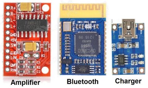 Bluetooth Speakers Diy, Amplificatori Audio, Diy Bluetooth Speaker, Speaker Plans, Speaker Projects, Telefon Pintar, Diy Tech, Diy Speakers, Diy Electrical