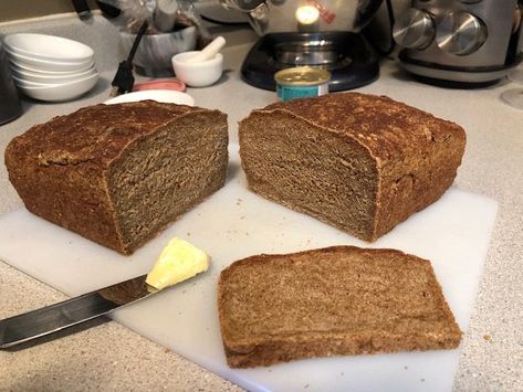 Every Dane grew up eating Rye bread. Outside of Denmark it is hard to find a good loaf these days. After several attempts, here is my version of it. Hope you enjoy. Makes two loaves. Time: 2.5 hours. Difficulty: Easy Ingredients: 700 ml. ( 23.5 oz.) warm water 300 ml. […] Danish Rye Bread, Danish Recipes, Danish Food, Rye Bread, 5 Hours, Kitchen Recipes, Rye, Hard To Find, Simple Ingredient