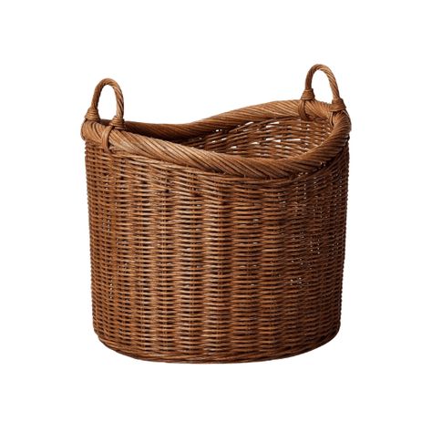 Tall Wicker Basket, Tall Storage Baskets, French Basket, Large Woven Basket, French Baskets, Studio Mcgee, Rattan Basket, Woven Basket, Wicker Basket