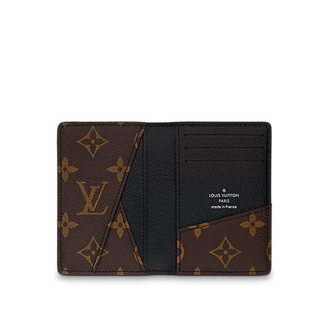 Louis Vuitton Monogram Macassar Canvas Pocket Organizer. Pocket Organizer, Louis Vuitton Official, Virtual Closet, Craft Shop, Small Leather Goods, Leather Goods, Louis Vuitton Handbags, Leather Craft, Leather Handmade