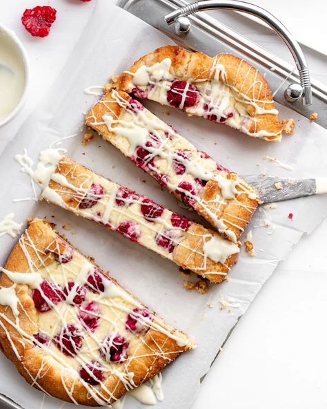 Tender And Flaky Keto Raspberry Cream Cheese Danish Raspberry Cream Cheese Danish, Raspberry Danish, Keto Raspberry, Raspberry Cream Cheese, Gluten Free Dough, Cream Cheese Danish, Yeast Dough, Keto Cream, Raspberry Cream