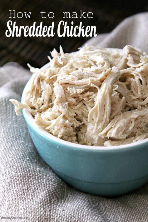 Chicken Stove Top, Pulled Chicken Recipes, Shredded Chicken Crockpot, Easy Shredded Chicken, Slow Cooker Shredded Chicken, Make Shredded Chicken, Baked Chicken Recipes Easy, Chicken Tenderloin Recipes, Easy Slow Cooker Chicken