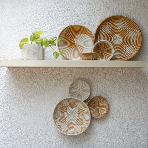 Who says bowls belong on tables? 🌸 Add a burst of texture and charm to your walls with these handcrafted beauties!" #Handwoven #AziziLife #Fairtrade #WallHangings #WovenBowls Decor For Walls, Neutral Home Decor, Wall Baskets, Neutral Home, Traditional Pattern, Local Artisans, Baskets On Wall, Wall Color, Bohemian Decor