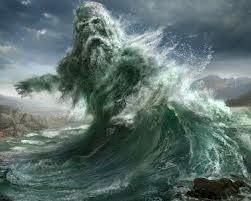 Oceanus: Father of the Waters and Titan of the Oceans | GrkRealmMyths Wiki | Fandom Symbole Viking, Mythology Art, Fantasy Monster, Jrr Tolkien, Thors Hammer, Sea Monsters, Arte Fantasy, Gods And Goddesses, Middle Earth