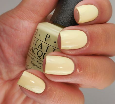 light yellow creme nail polish | Lilliana Vazquez, The LV Guide Yellow Nail Art, Yellow Nails Design, Nail Art Wedding, Opi Nail Polish, Popular Nails, Pastel Nails, Yellow Nails, Opi Nails, Pastel Yellow