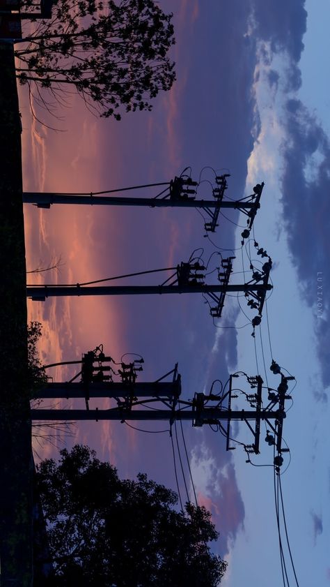 Ipad Wallper, Side Wallpaper, City Sunset, Power Lines, Pretty Landscapes, Cool Wallpapers Art, Pretty Sky, Beautiful Landscape Wallpaper, Aesthetic Images