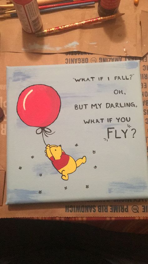 Disney Simple Paintings, Easy Painting Ideas On Canvas Disney, Simple Disney Paintings, Painting For Boyfriend Canvases, Easy Disney Paintings, Disney Paintings Easy, Asthetic Paintings Easy, Mini Tela, Canvas Painting Quotes