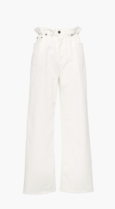 Cream Jeans, Shirt Graphics, Jeans White, Wide Leg Denim, Spring 2024, High Waisted Denim, Classic White, High Jeans, Cream White