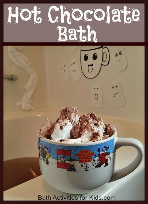 Pin this page as a continuously updated resource for Fun Bath Ideas! Click on each picture's TITLE to be taken to their indi... Fun Bath Ideas, Bath Activities For Kids, Bath Activities, Brilliant Ideas Diy, Chocolate Bath, Shaving Cream Painting, Kid Christmas, Snow Theme, Bathtub Decor