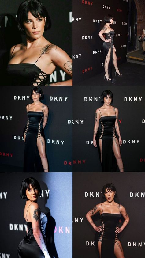 Halsey Red Carpet, Tattoo Dress, Carpet Looks, Woman Style, Halsey, Red Carpet Looks, Red Carpet, Carpet, Tattoos