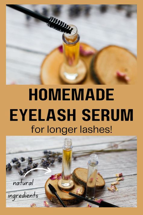 If you're dreaming of long eyelashes but want to skip expensive treatments, making your own natural DIY eyelash growth serum might be just what you need. With simple ingredients, this homemade serum can help you achieve luscious lashes naturally, without the harmful chemicals and hormones in many store-bought products. Do it the natural way and grow back your natural lashes! And using this effective lash oil, they’ll do so longer, thicker and fuller! This DIY eyelash serum will help you regrow the lost lashes by stimulating the hair follicles in your eyelids. Homemade Eyelash Growth Serum for Longer Lashes | DIY Recipe with how to make instructions | Natural. With coconut oil, castor oil, olive oil and more. Grow longer lashes naturally. Eyelashes Serum Diy Longer Lashes, Eyelash Oil Growth, Homemade Eyelash Growth Serum, Lash Serum Recipe, Homemade Lash Serum, Grow Long Lashes Naturally, Eyelash Serum Diy, Longer Lashes Naturally, Diy Lash Growth Serum