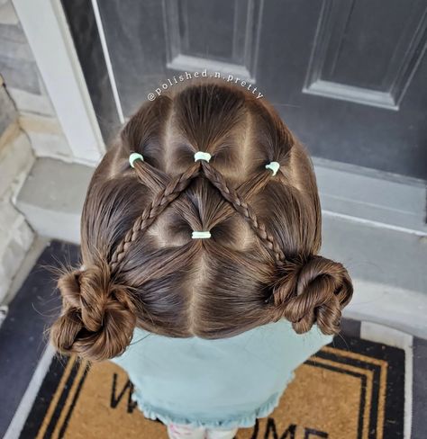 Toddler Gymnastics Hair, Easy Gymnastics Hairstyles, Preschool Hair, Baby Girl Hairstyles Curly, Girls Hairdos, Cute Toddler Hairstyles, Easy Little Girl Hairstyles, Girly Hairstyles, Kid Hairstyles