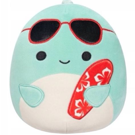 Nwt 7 Inch Summer Perry Surfer Dolphin W Surfboard And Sunglasses Squishmallows Collection, Pillow Pals, Unique Name, Unique Names, Lady And The Tramp, Cute Stuffed Animals, Pusheen, Frozen Yogurt, Marshmallows