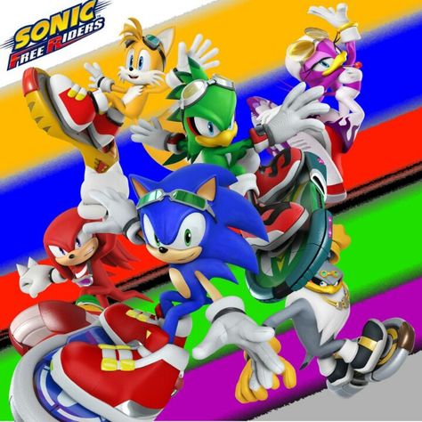 Sonic free riders Wallpaper Sonic, Sonic Free Riders, Sonic And Friends, Sonic Riders, Sonic Icon, Sonic Underground, Maria Rose, Sonic & Knuckles, Japanese Video Games