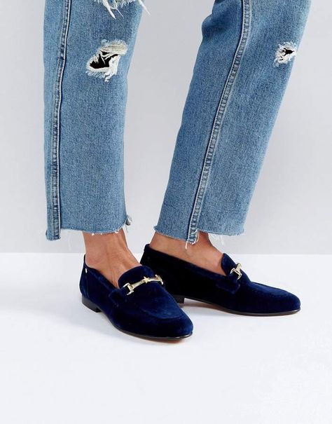 Tommy Hilfiger Velvet Loafer with Star Snaffle Loafers Outfit Women, Navy Loafers, Loafers Outfit, Velvet Loafers, Velvet Shoes, Tommy Hilfiger Shoes, Navy Shoes, Shoes Loafers, Loafers For Women