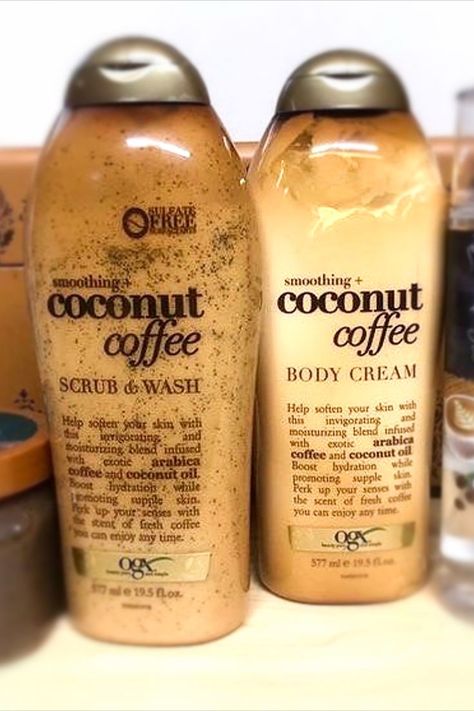 Coconut Coffee Scrub And Wash, Coconut Coffee Body Wash, Hygiene Aesthetic, Skin Glow Tips, Body Wash For Dry Skin, Coconut Products, Coffee Coconut, Coconut Oil Coffee, Coconut Scent