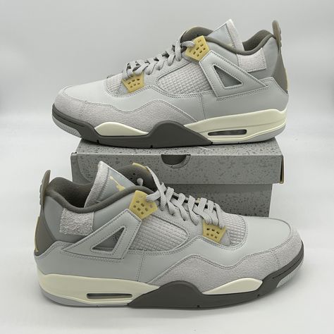 Men's Size 16 Nike X Craft Air Jordan 4 Retro Se "Photon Dust" - #Dv3742-021 - Basketball / Lifestyle Shoe Size: Men's 16 / Photon Dust-Pale Vanilla / Style #: Dv3742-021 / Condition: New In Box (Nib) -Please See All Pictures For Condition As This Is Part Of The Listing & Description Of The Item(S). If You Need Additional Photos Or Information, Pleases Let Us Know. -Returns Not Accepted On This Item -Comes From A Smoke-Free, Pet-Free & Drug-Free Home -Will Ship Out No Later Than The Next Busines Basketball Lifestyle, X Craft, Nike Air Jordan 4, Trendy Shoes Sneakers, Nike Air Jordan 6, Blue Jordans, Jordan 12 Retro, Air Jordan Sneakers, Jordan 4 Retro