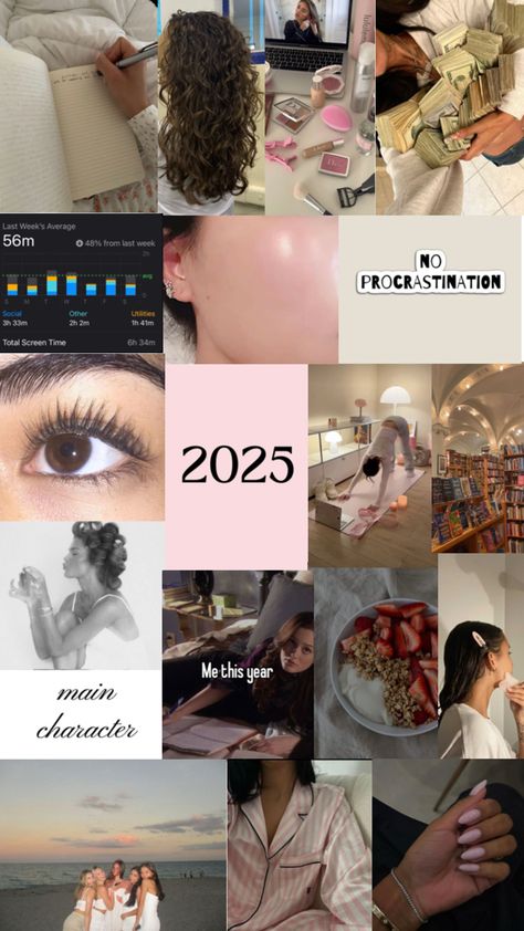 2025 School Vision Board, 2025 Vision Board Teen, 2025 Visual Board, Vision Board Of 2025, Vision Board Teen Girl, 2025 Glow Up Vision Board, Teen Vision Board Ideas, 2025 Vision Board Aesthetic Wallpaper, 2025 Goals Board